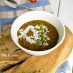 Vegan linzensoep met boerenkool