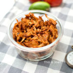 Vegan pulled jackfruit met barbecuesaus