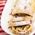 Apfelstrudel maken recept van spelt, cranberry en note