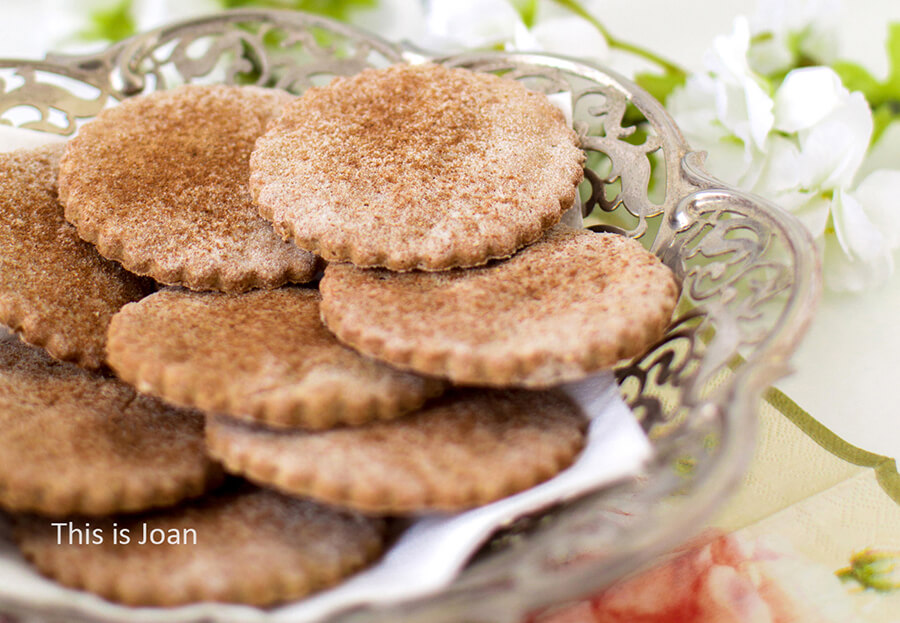 Vegan glutenvrije biscuitjes met kaneel