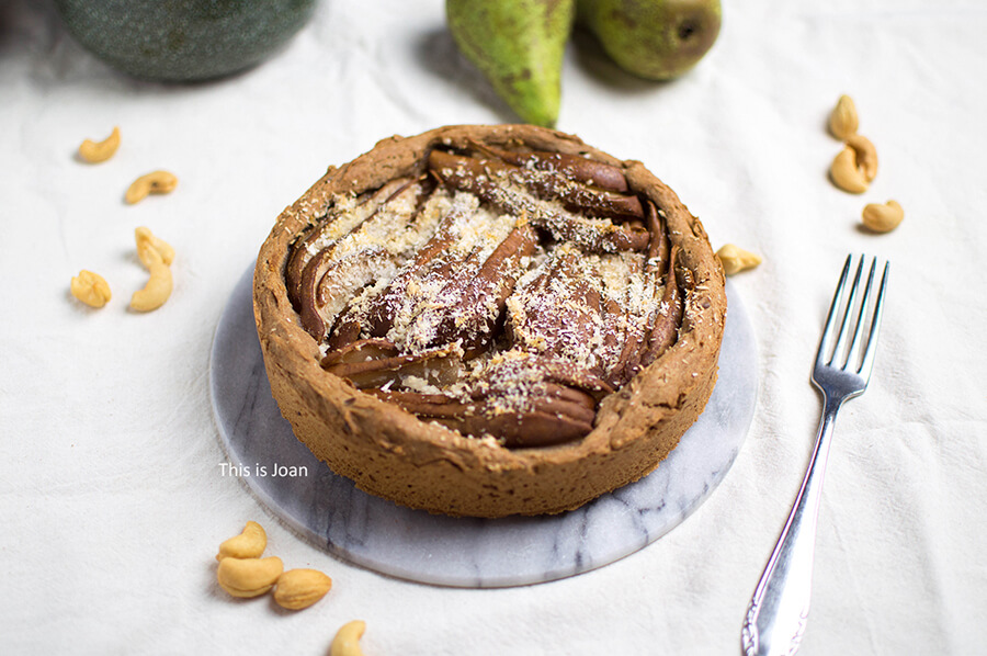 Vegan perencake met amandelspijs maken