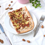 Vegan flammkuchen maken met haver fraiche