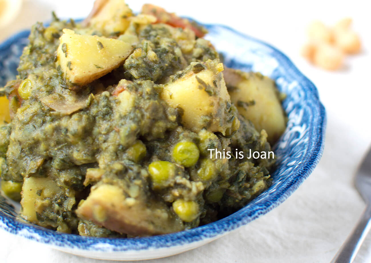 Vegan aloo matar recept